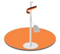 PureMounts Soporte de Altavoz Ajustable en Altura para Sonos Era 100 & 300, Soporte de Altavoz con organización de Cables, Capacidad de Carga de 5 kg, Blanco