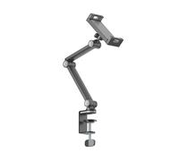 PureMounts® Soporte de Mesa para Tableta, tabletas de 4,7" a 12,9", Giratorio 360°, Capacidad de Carga de hasta 1 kg, Almohadilla de Silicona, Negro