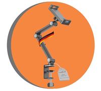 PureMounts® Soporte de Mesa para Tableta, tabletas de 4,7" a 12,9", Giratorio 360°, Capacidad de Carga de hasta 1 kg, Almohadilla de Silicona, Negro