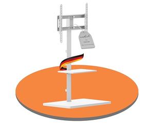 PureMounts Soporte de TV, Soporte, Soporte de TV Universal para 32-65 Pulgadas Samsung, LG, Philips, Panasonic y Muchos más, MAX. Vesa 400x400 & 35 kg, Blanco