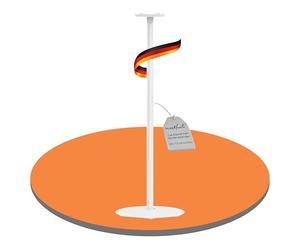 PureMounts Soporte para Altavoces Sonos Era 100, Soporte para Altavoces con gestión de Cables, Capacidad de Carga de 3 kg, Color Blanco