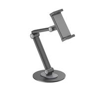 PureMounts® Soporte para Tableta, tabletas de 4,7" a 12,9", Giratorio 360°, Capacidad de Carga de hasta 1 kg, Almohadilla de Silicona, Negro