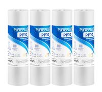 PUREPLUS Big Blue Filtros de Agua de Repuesto de sedimentos 5 micras 10 "X2.5 láser (4 Unidades)