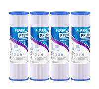 PUREPLUS Filtro de sedimentos plisado de 20 micras de 10 x 2.5 pulgadas para agua de pozo, cartucho de repuesto para sistema universal RO de 10 pulgadas, W50PE, WFPFC3002, SPC-25-1050, FM-50-975, 801