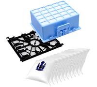 Purepower Bolsas Sintéticas para Aspiradora S11S 10uds + 1 Filtro Protector de Motor + 1 Filtro HEPA para Aspiradoras Bosch, Bolsas para Aspiradoras Compatibles con Bosch