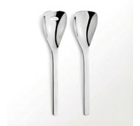 Puresigns Mini cubiertos para ensalada One Extra pulidos, 16 cm, de acero inoxidable, brillante, compacto, premium, servidor de ensalada, moderno, ergonómico, apto para lavavajillas