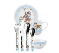 PURESIGNS Set infantil 7 piezas MIKO porcelana y acero inoxidable 18/10 | Sin BPA y apto para lavavajillas