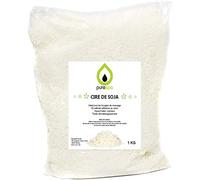 Purespa Cera de soja Premium para velas 1KG- Cera vegana en copos para hacer velas 100% naturales y ecológicas