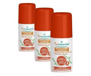 Puressentiel - Roller Pure Heat Articulaciones y Músculos con 14 aceites esenciales, Producto Sanitario, Efecto Calor Natural, Alivia la rigidez y la tensión dolorosa, Bola de masaje, 75ml