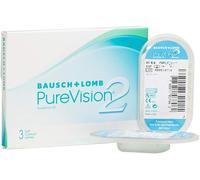 PureVision 2 lentillas, mensuales, 3 unidades, -06,00