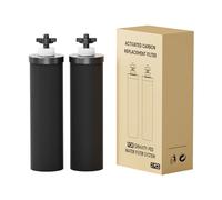 Purewell BB8 - Elementos de purificación de repuesto negros - 2 filtros de repuesto para purificadores de agua, compatibles con sistemas de ultrafiltración por gravedad