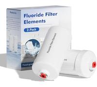 Purewell K Serie FL-2 Blanco 5 etapas Fluoruro Reemplazo Fluoruro Filtro de Agua Sistema de Filtro de Gravedad Reduce el cloro y el fluoruro de manera efectiva