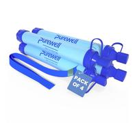 Purewell Outdoor Water Filter Personal Water Filtration Straw Emergency Survival Gear Water Purifier for Camping Hiking Climbing Backpacking