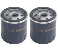 PURFLUX Filtro de aceite motor Filtro enroscable LS743 Compatible con VW Taro Pick-up, FIAT Sedici FY, TOYOTA AYGO WNB1, KGB1, PEUGEOT 107 Hatchback PM, PN 108, CITROËN C1 PM, PN (Paquete de 2)