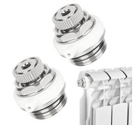 Purgador automático de radiador de 1/2 pulgadas, tapón de ventilación con válvula antirretorno, válvula de purga resistente a la corrosión, válvula de ventilación para radiador autopurgante