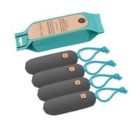 PURGGO Bolsa purificadora de aire de carbón de bambú, dura más de 365 días, desodorante de zapatos, eliminador de olores, sin productos químicos, ambientador para zapatos y armario, elimina el olor de