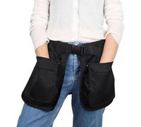 PURIAYA Bolsa de entrenamiento para perros con bolsillos desmontables, clip para cinturón manos libres, herramientas de entrenamiento para perros y mujeres, también para jardinería, peluquería (negro)