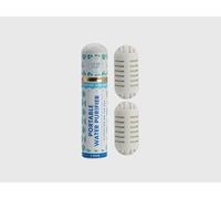 PURIBLOC GOpure Purificador de agua, filtro de agua portátil, sistema de filtro de agua, ideal para camping, mochileros, botellas de agua corrientes y más, paquete de 2