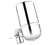 Purificador de Agua de Cerámica para Grifo de Cocina 2l/ Plata | Filtro Reutilizable, Absorción y Filtrado, Uso Doméstico, Incluye Cepillo, Formato Compacto para Cocina