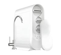 Purificador de Água Doméstico ATH GENIUS D500, Sistema de Ósmosis Inversa de 5 Etapas, Capacidade 500 GPD, Bomba Integrada, Producción 1.5-1.7 L/min, Conducción Eléctrica 220V/2
