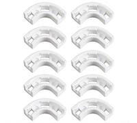 Purificador de agua PE soporte de esquina paquete de 10 accesorios de 90 grados para tubo de sistema RO montaje seguro y optimización del espacio (3/8 pulgadas)