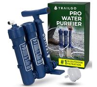 Purificador de agua Pro sistema de purificación de agua para supervivencia, bomba de mano de alto volumen, filtro de agua portátil para camping, senderismo, mochileros, preparación de emergencia