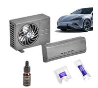 Purificador de aire automático para automóvil - Difusor ambientador con clip de ventilación solar, 3 modos de con aceites esenciales, elegante decorativo, mini dispensador de fragancia po