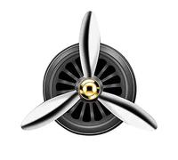 Purificador de Aire con Clip de Perfume de Salida de Boquilla de Difusor de Perfume Aromático de 3 Hélices (Negro)