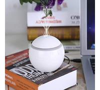 Purificador de Aire con Difusor Humidificador Ultrasónico Táctil LED Esencial USB con Luz Nocturna Que Cambia de Color, para Uso en Interiores y Viajes en Casa (White)