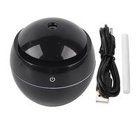 Purificador de Aire con Difusor Humidificador Ultrasónico Táctil LED Esencial USB con Luz Nocturna Que Cambia de Color, para Uso en Interiores y Viajes en Casa (Black)