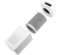 Purificador de aire de escritorio de iones negativo para uso doméstico y de oficina, elimina formaldehído, tres velocidades de ventilador, ultra silencioso, treinta y cuatro decibelios, unidad blanca