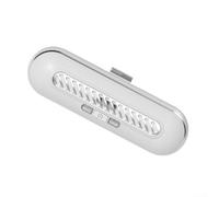 Purificador de aire eléctrico para refrigerador con iones para eliminar olores de áreas de almacenamiento de alimentos, RV y coche, dispositivo verde silencioso de 14,6 x 5 cm (blanco)