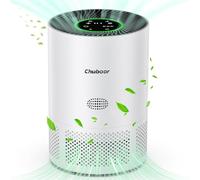 Purificador de aire para alérgicos, filtro de aire HEPA contra moho, polvo y pelo de animales 185m³/h CADR para dormitorios de hasta 110m², indicador de calidad del aire, modo automático