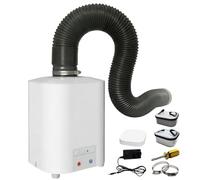 Purificador de aire para grabado láser, extracción de humo portátil para grabador con sistema de filtración de 3 niveles, mini absorbedor de humo, extracción de 2 en 1, carbón activo y filtro
