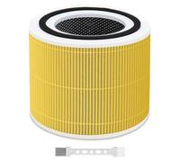 Purificador de aire para Levoit Core 300 y Core300S filtro de repuesto carbón activado, purificador de aire 2 en 1 2 piezas amarillo