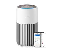 Purificador de aire Philips Serie 2200, HEPA NanoProtect + Filtro de carbón activo, CADR 400m³/h para 104m², Personas alérgicas, Ultra silencioso, Filtro inteligente y duradero (AC2210/10)