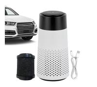 Purificador de aire portátil CAR - filtro HEPA, eliminador de olores | Purificador de aire compacto para vehículos, humos y removedor de polvo, ambientador de iones negativo, filtro de aire automático