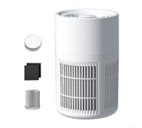 Purificador de aire portátil de bajo consumo con HEPA y filtración de carbón activado para mejorar el aire interior en cualquier habitación (A)