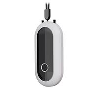 Purificador de aire portátil personal, collar ionizador negativo, anión, color blanco, 78 x 40 x 20 mm