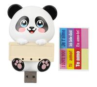 Purificador de aire, purificador de aire de iones negativos, consumo de energía tranquila y de baja energía, filtro de aire de olor anti polen a prueba de polvo utilizado para el (Panda)