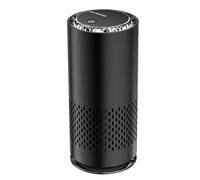 Purificador de Aire USB con Generador de Iones Negativos y Filtro HEPA para Coche, Elimina el Olor A Formaldehído y Es un Ambientador Eléctrico Negro.