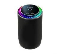 Purificador de aire y humidificador inteligente para coche con 3 modos ajustables, encendido/apagado automático inteligente, batería de 500 mAh, cuerpo de aleación de aluminio, diseño compacto y