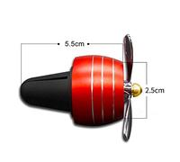Purificador de Automóvil Fuerza 3 Propeller Perfume Difusor Ventils de Salida Fragancia Clamp/Holder -Ambientador Automóvil Purificador Purifier Purifier Veny Vent. Ser (BLACK)