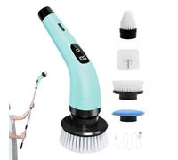 Purificador De Baño Eléctrico,Purificador Eléctrico De Gasolina, Cepillos de fregar inalámbricos 370 rpm/minutos para la limpieza, Cepillo de limpieza de coches de vidrio de ducha de baño