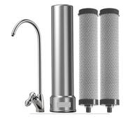 Purificador de filtro de agua potable debajo del fregadero de cocina 5 en 1, de filtración de acero inoxidable 0.01um con grifo Con alta tasa de purificación