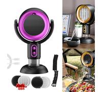 Purificador de humo, ventilador alto para fumar, Akafinds The HighFan, ventilador purificador de humo, purificador de humo, extractor de cocina portátil con campana extractora, campana extractora port