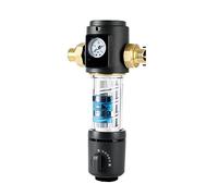 Purificador de prefiltro Filtro de agua de sedimento giratorio for toda la casa de prefiltro central Malla de acero inoxidable de retrolavado(DN15)