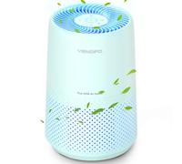 Purificadores de aire para dormitorio, purificadores de aire HEPA H13, cubre hasta 1074 pies cuadrados, modo de sueño ultra silencioso de 24 dB, limpiador de aire de salida de 360°, perfecto para el