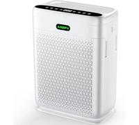 Purificadores de aire para el hogar, habitación grande con control remoto, hasta 3000 pies cuadrados, H13 Hepa purificador de filtro de aire de doble cara con pantalla PM 2.5, sensor de calidad del