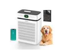 Purificadores de aire para el hogar, habitación grande de hasta 3500 pies cuadrados con filtros lavables, HEPA de doble cara con visualización PM 2.5, sensor de calidad del aire, aplicación WiFi